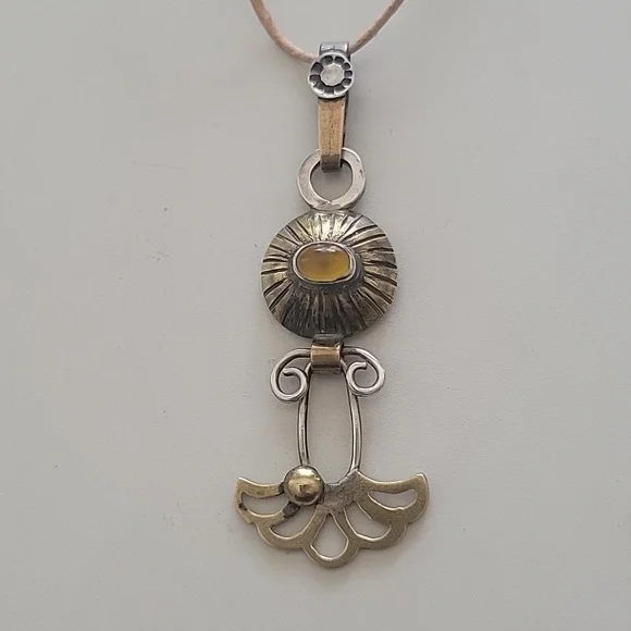 Handmade one of a kind necklace made by Finnish artist - Picture 6 of 9